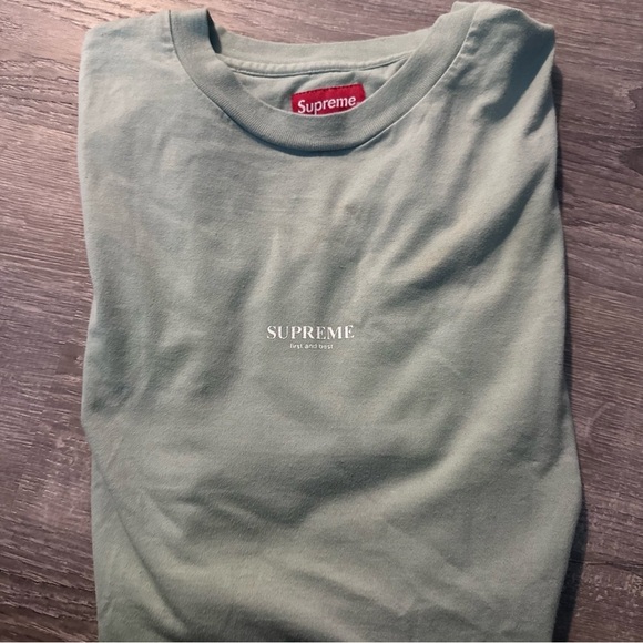 Supreme Other - Supreme First & Best Tee Light Green